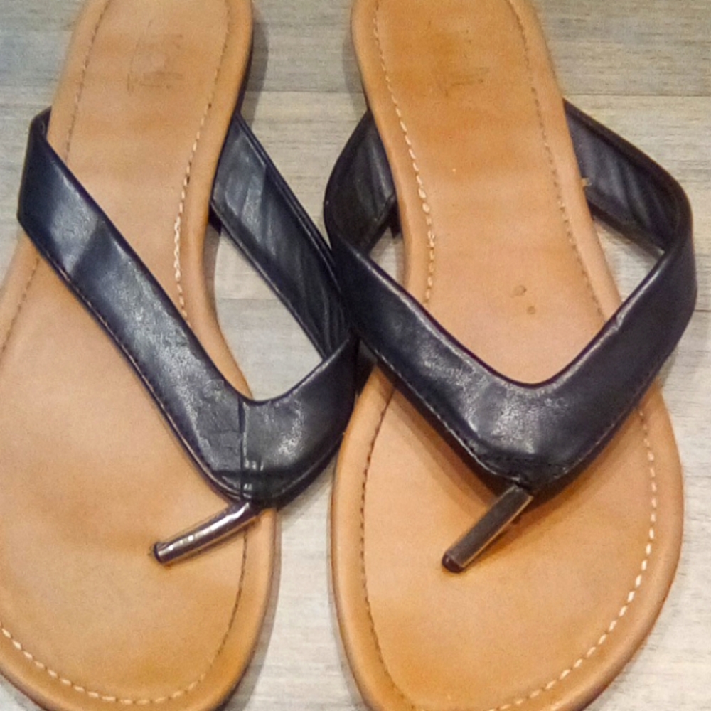 Kali Woman y2k Flat Comfortable Leather Casual Slippers Shoes Size 9